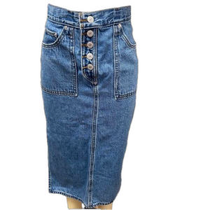 Levi's Jean Midi Skirt Reversible Size 25